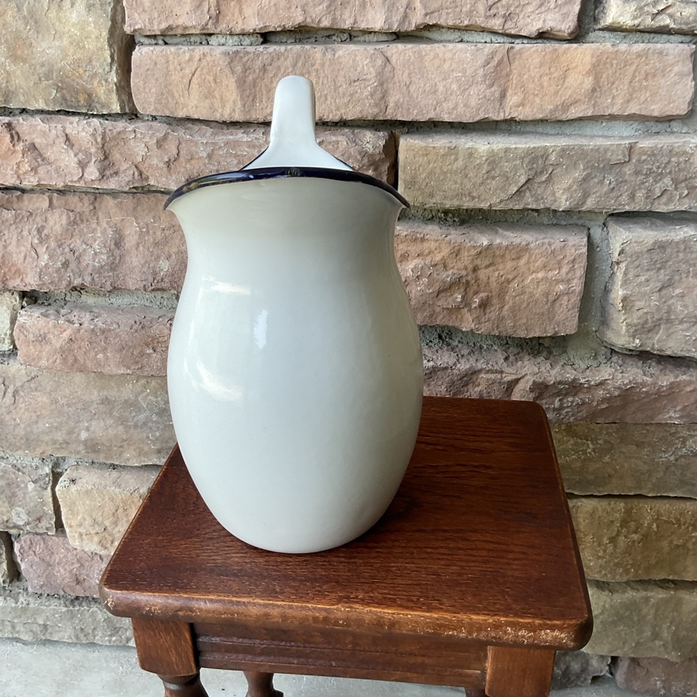 Vintage Enamelware Cream Pitcher - Picture 4 of 7